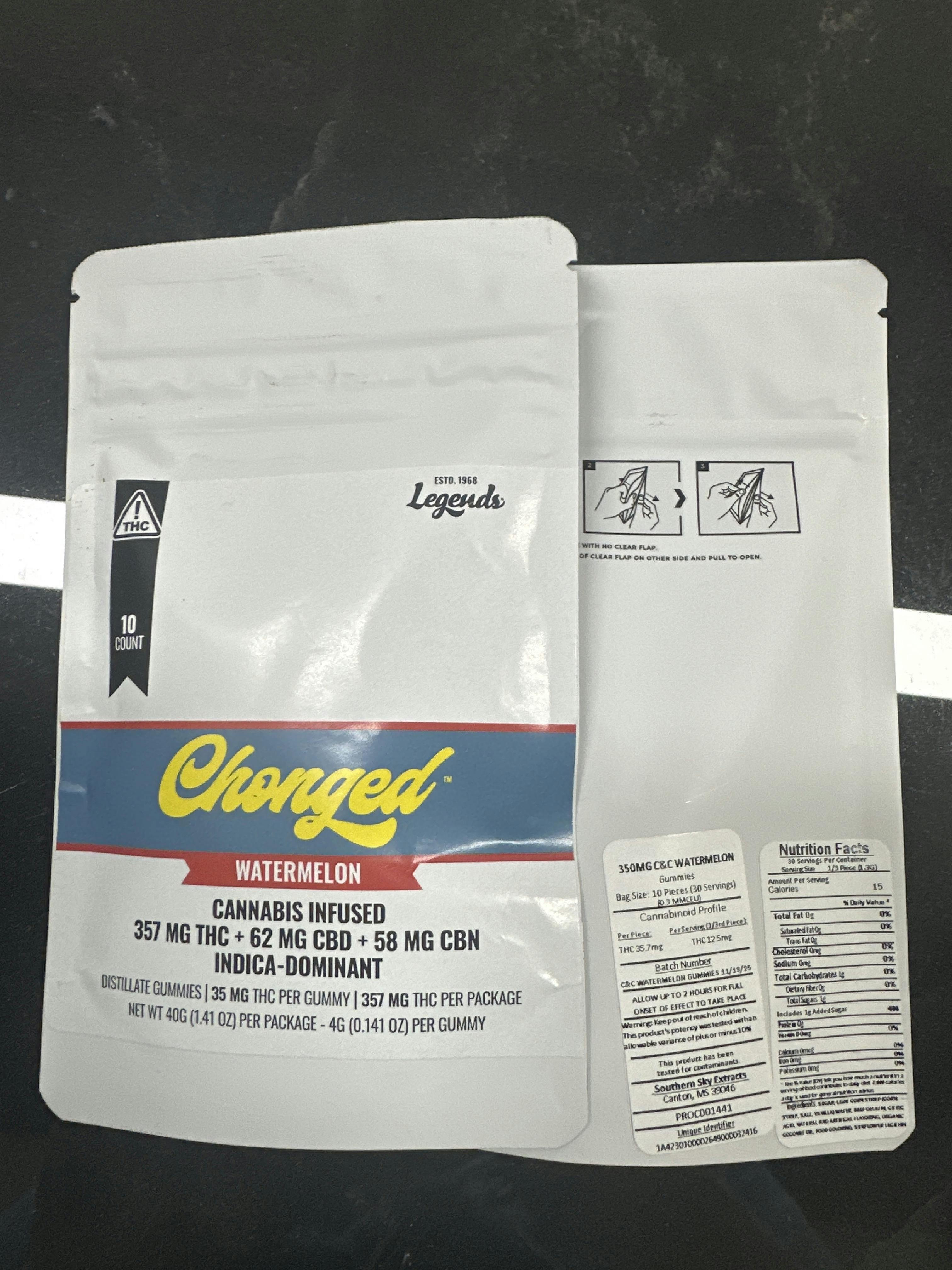 350mg 10PK NEW* Chonged Watermelon | CHONGED