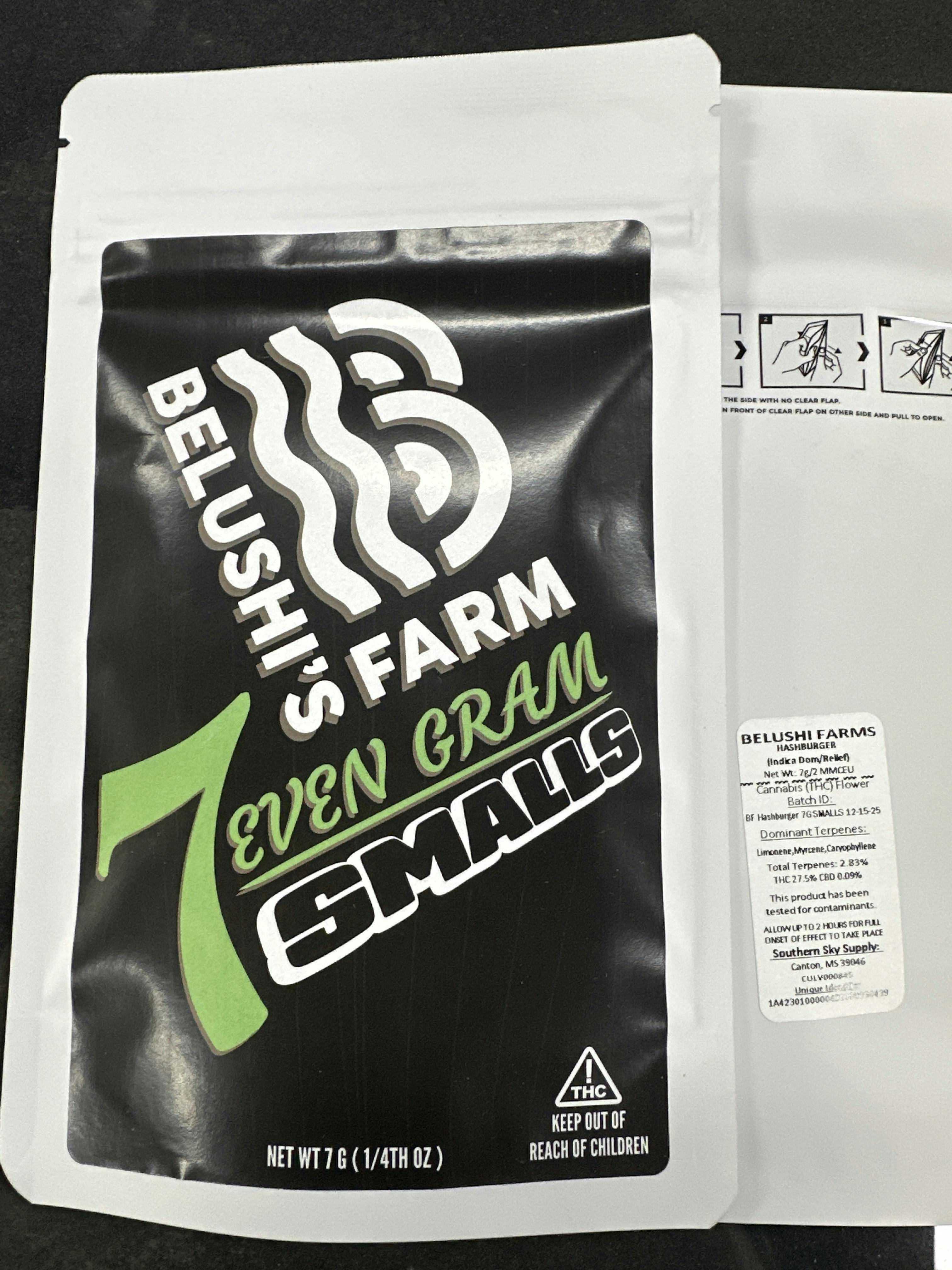 **SEVEN GRAM** Hashburger 27.5% | Belushi Farms