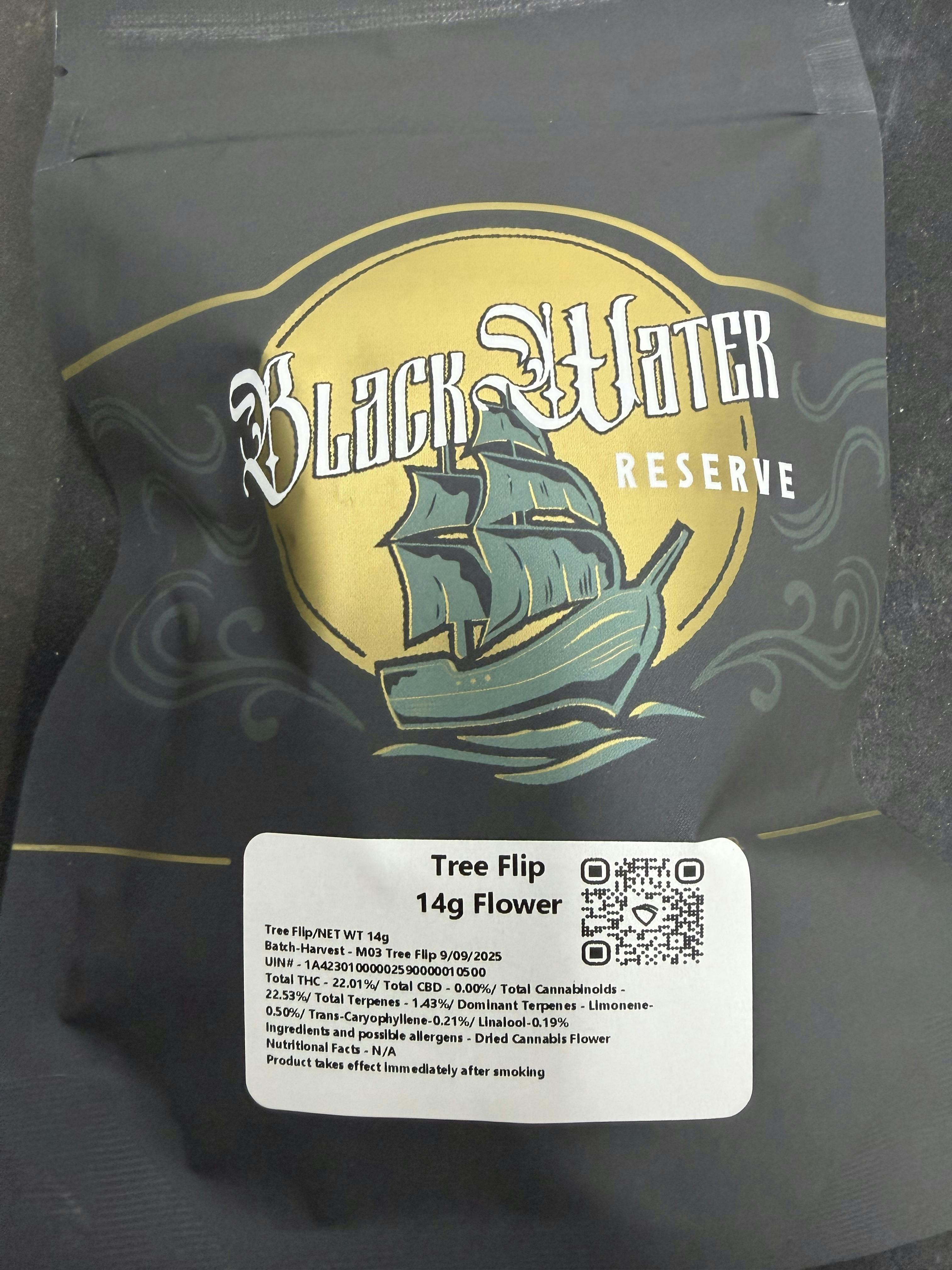 Fourteen Grams | Tree Flip | 14g Flower | Black Water Reserve Omega