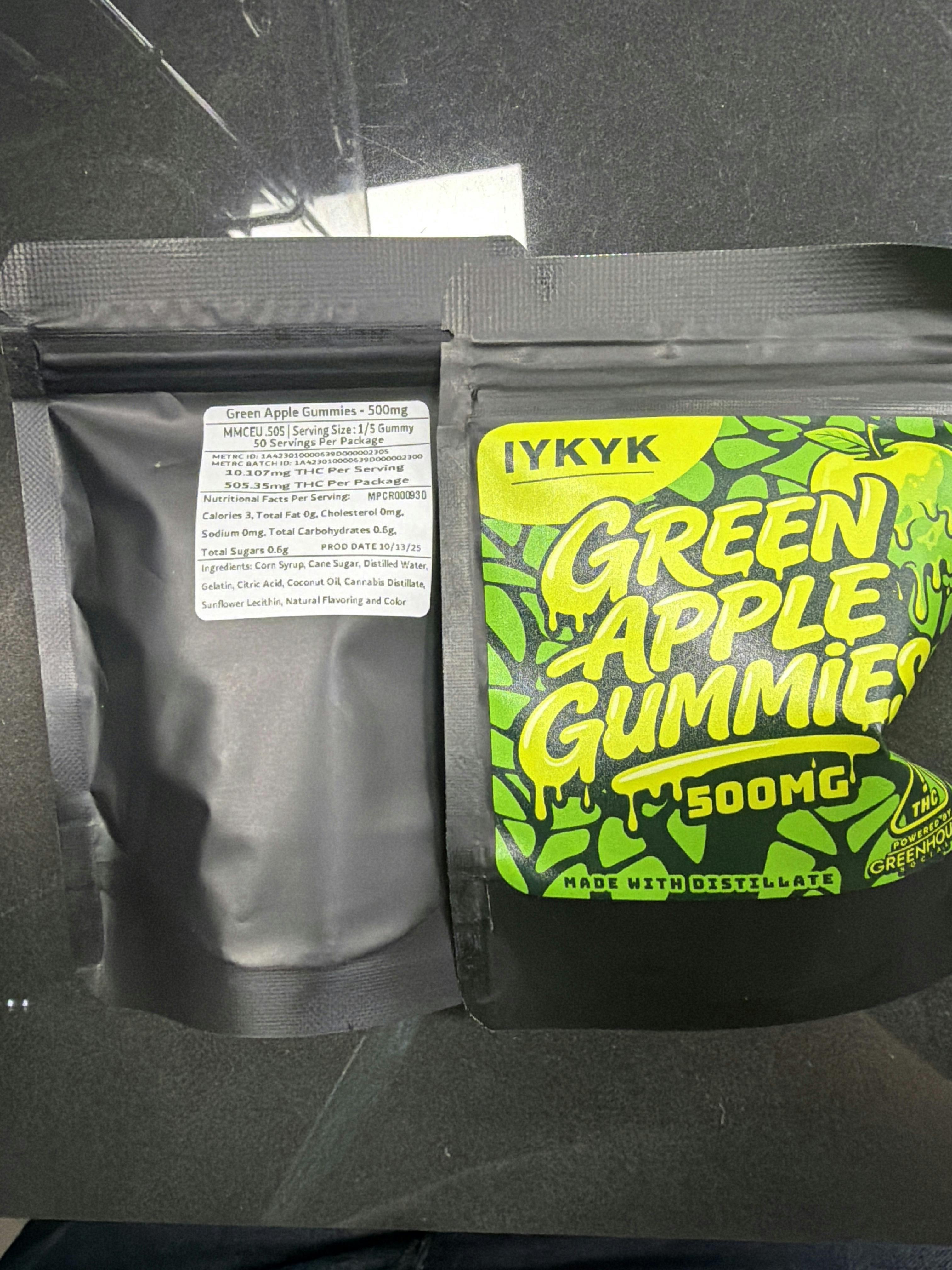 Green Apple Gummies 500mg | Green House