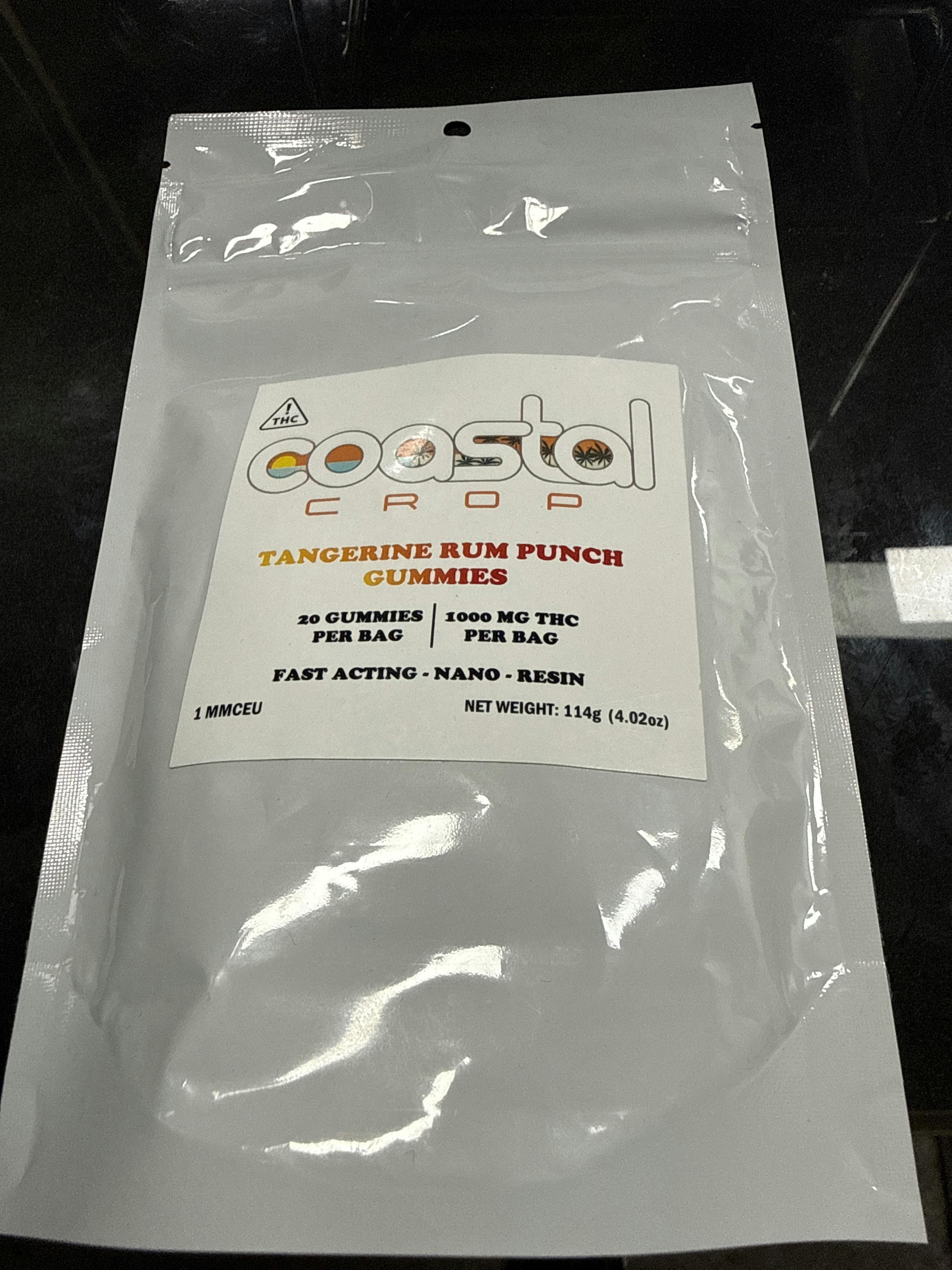 1000MG | Tangerine Rum Punch | 20ct 1000mg | Coastal Crop