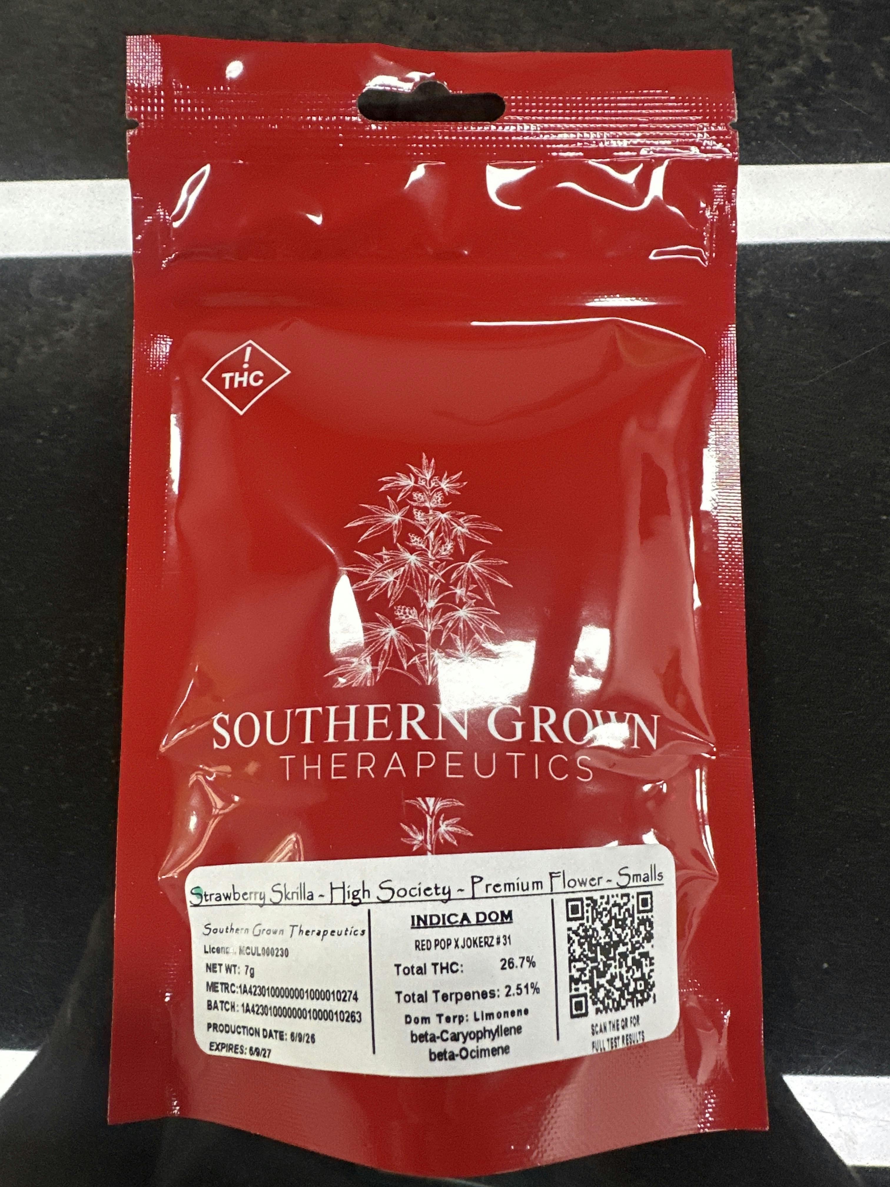New* Strawberry Skrilla - 7g Flower | Southern Grown