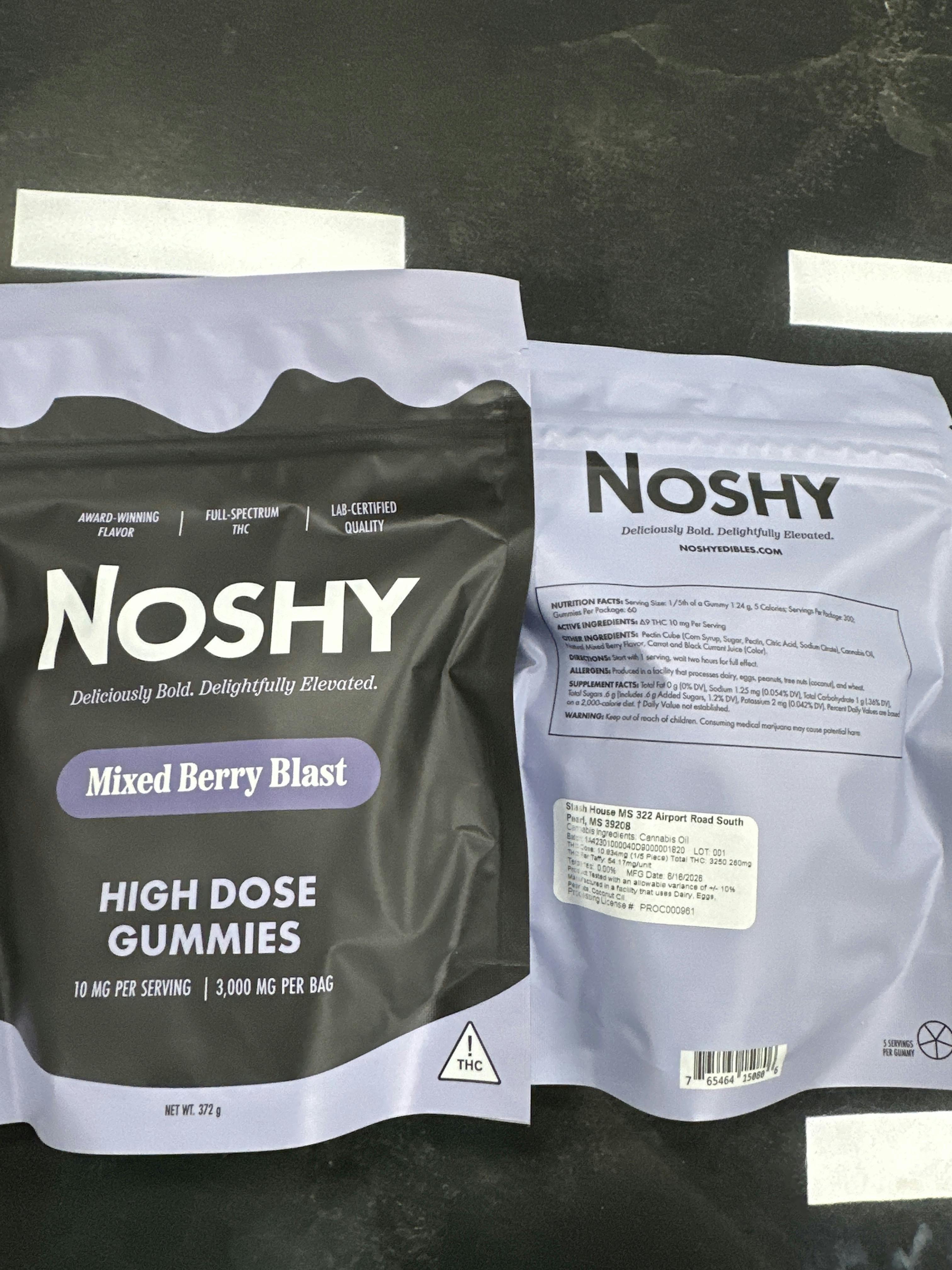Mixed Berry Blast | High Dose 3000mg 60 pack | 50mg/piece | Noshy