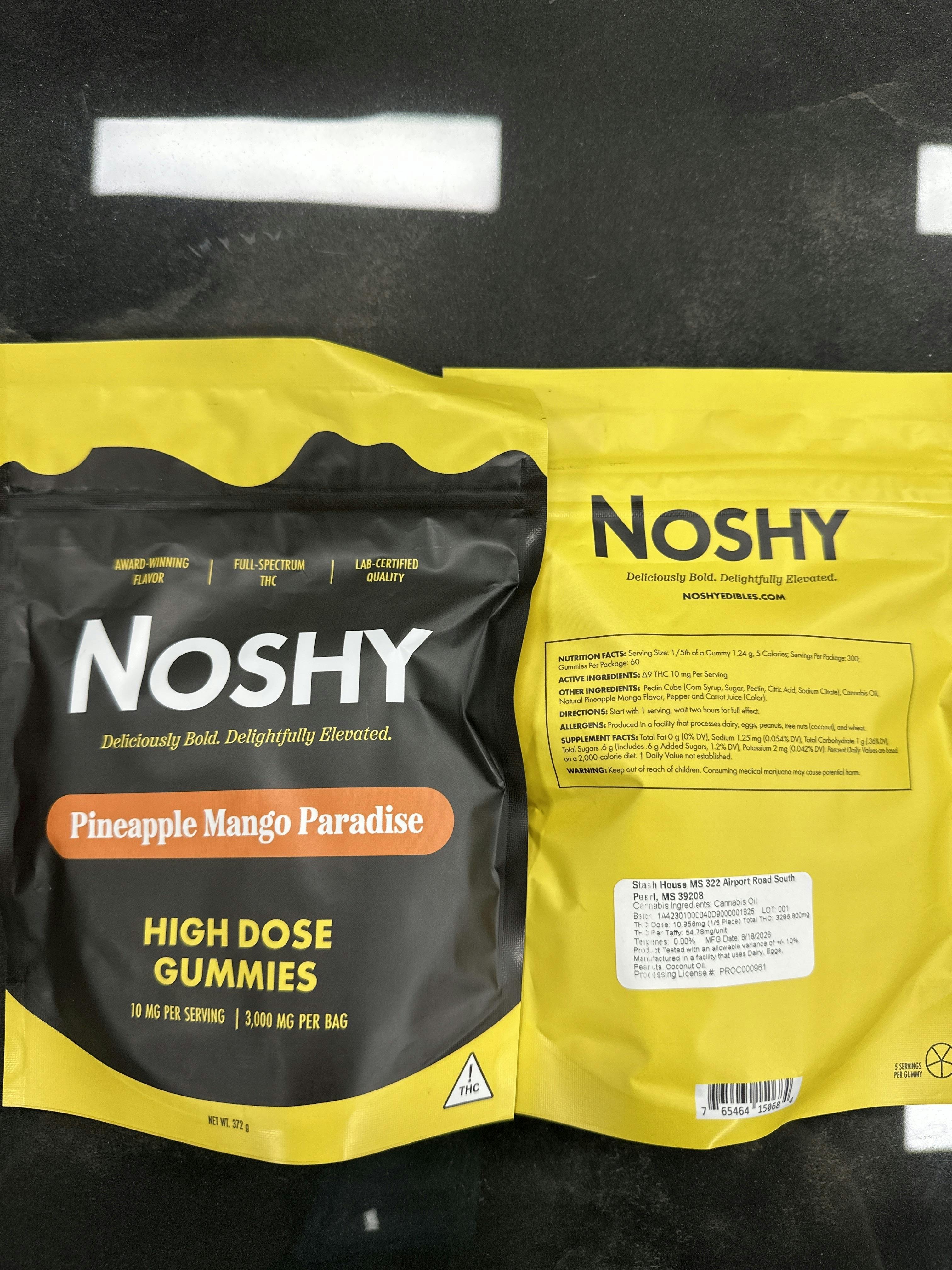 Pineapple Mango Paradise | High Dose 3000mg 60 pack | 50mg/piece | Noshy