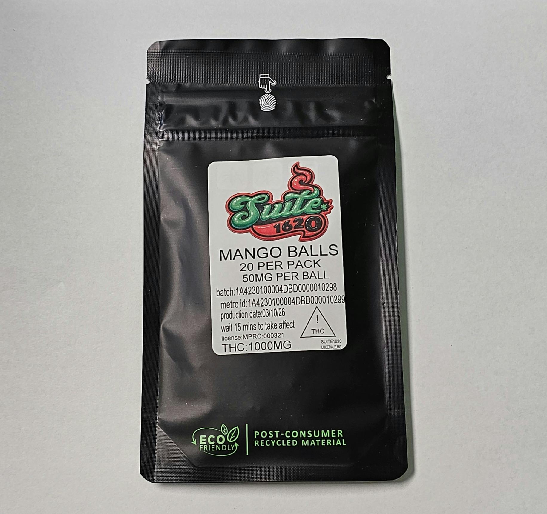 Mango Balls | 1000MG 20PK | Suite 1620