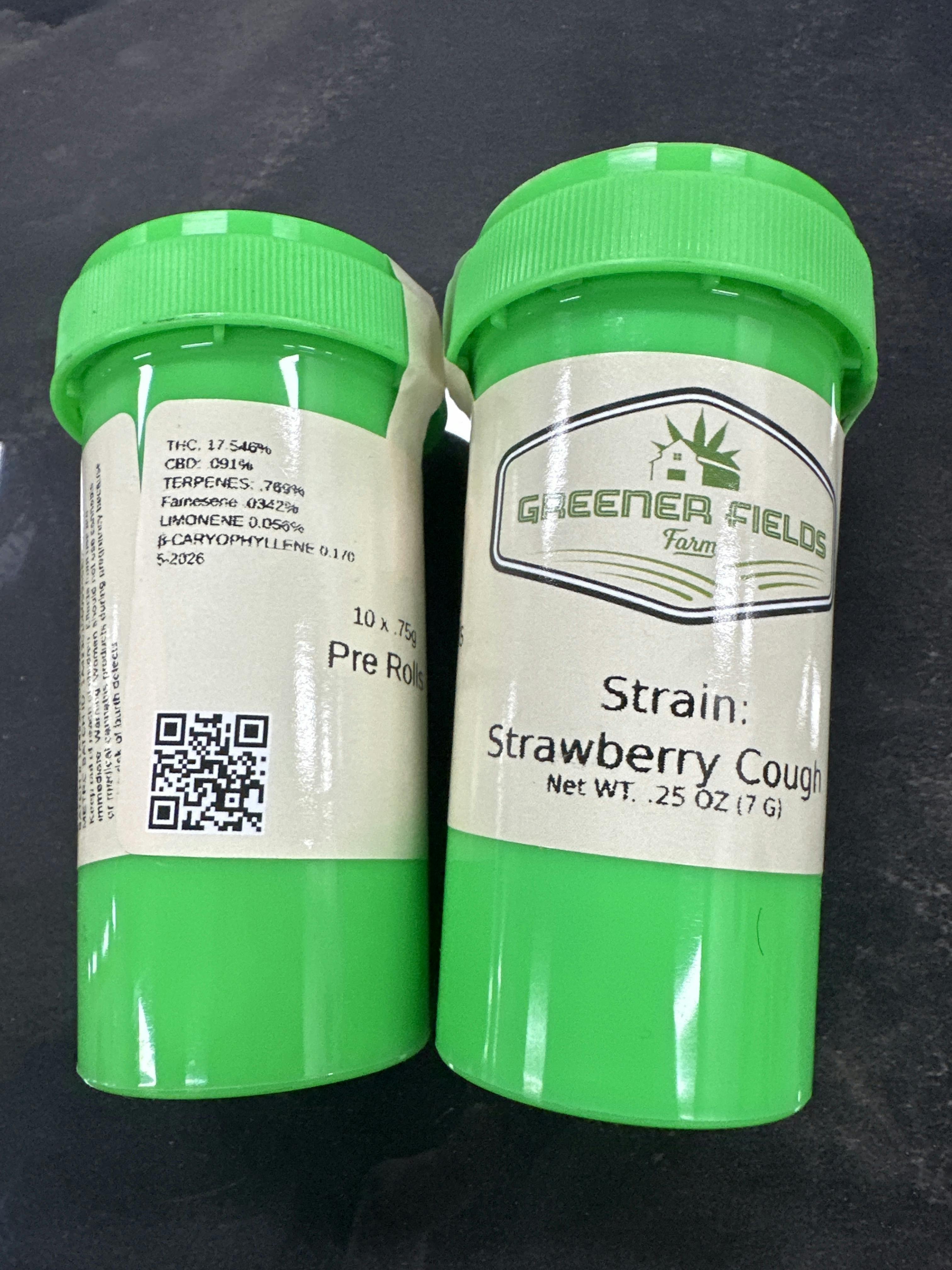 10 PREROLLS | 7.5g ( 0.75 EACH) GREENER FIELDS