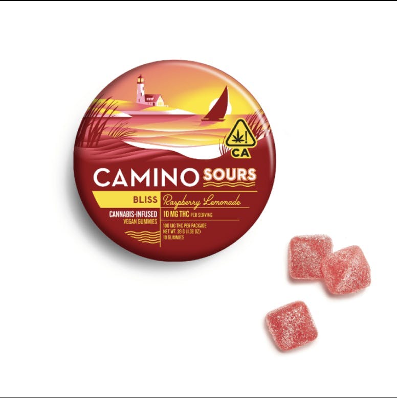 Camino Sours - Raspberry Lemonade 'Bliss' - Gummies - 100mg THC — Everyday - Raspberry Lemonade
