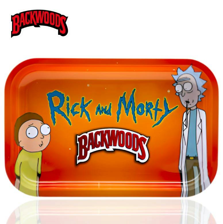 Glow Tray - Backwoods x Rick and Morty Metal Rolling Tray - LED Tray