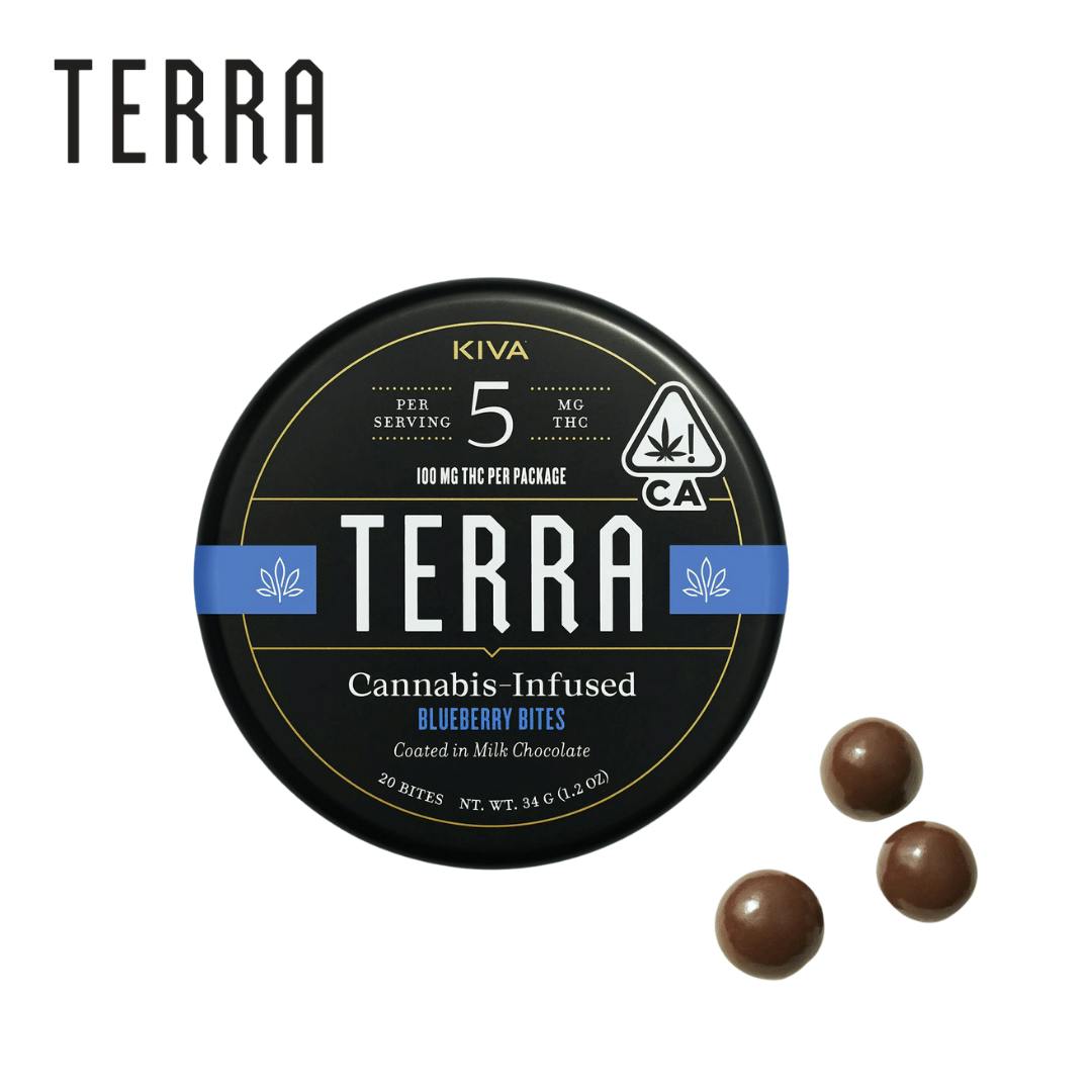 KIVA TERRA BITES — Blueberries - Milk