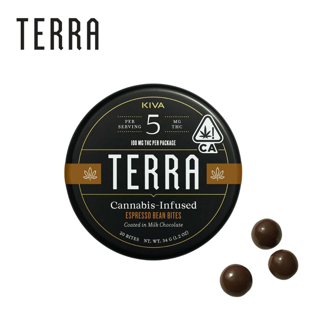 KIVA TERRA BITES — Espresso Beans - Dark - - Espresso