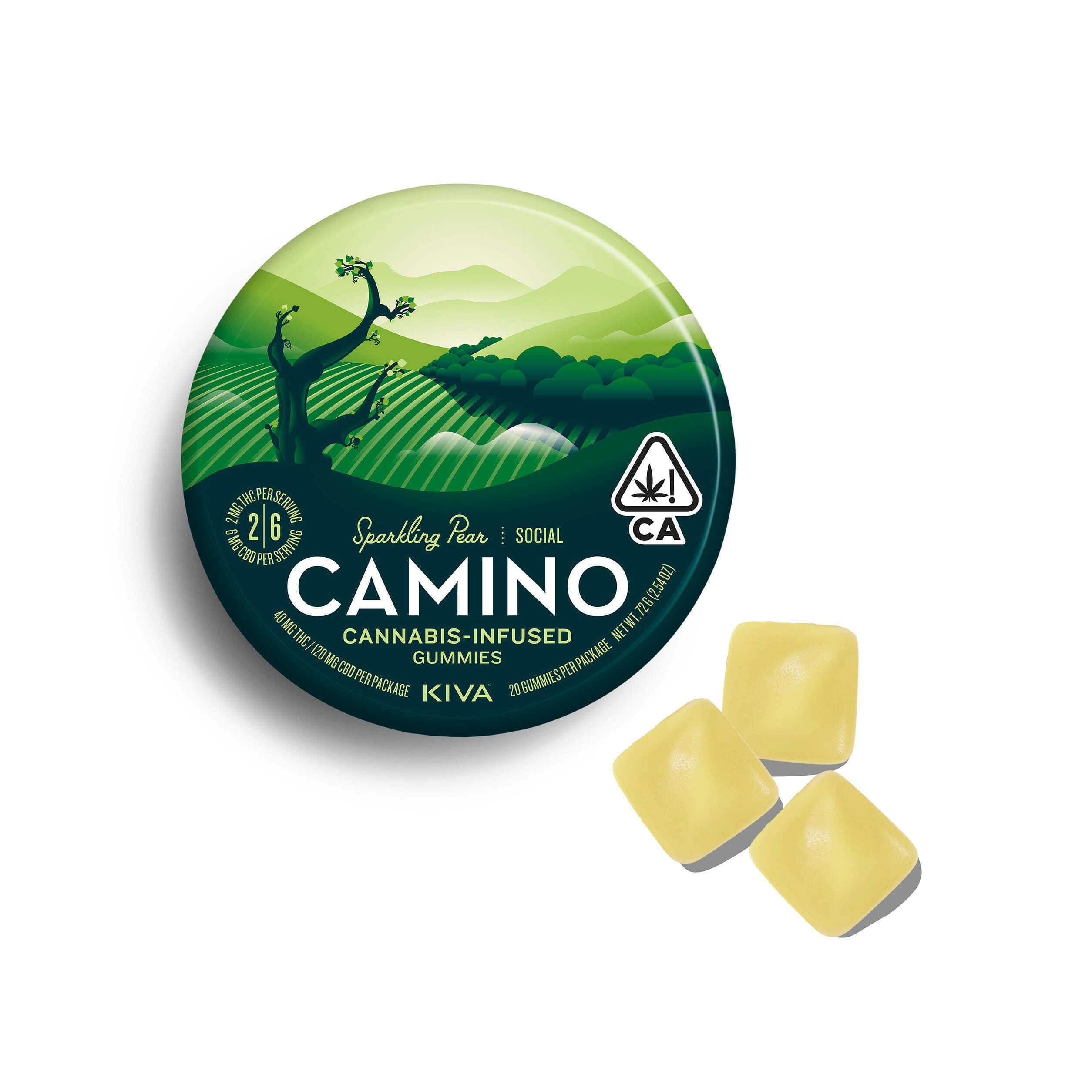 Camino - Sparkling Pear 'Social' - Gummies - 40mg THC + 120mg CBD — Everyday