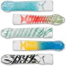 Glass Chillum - Assorted, 3.5"