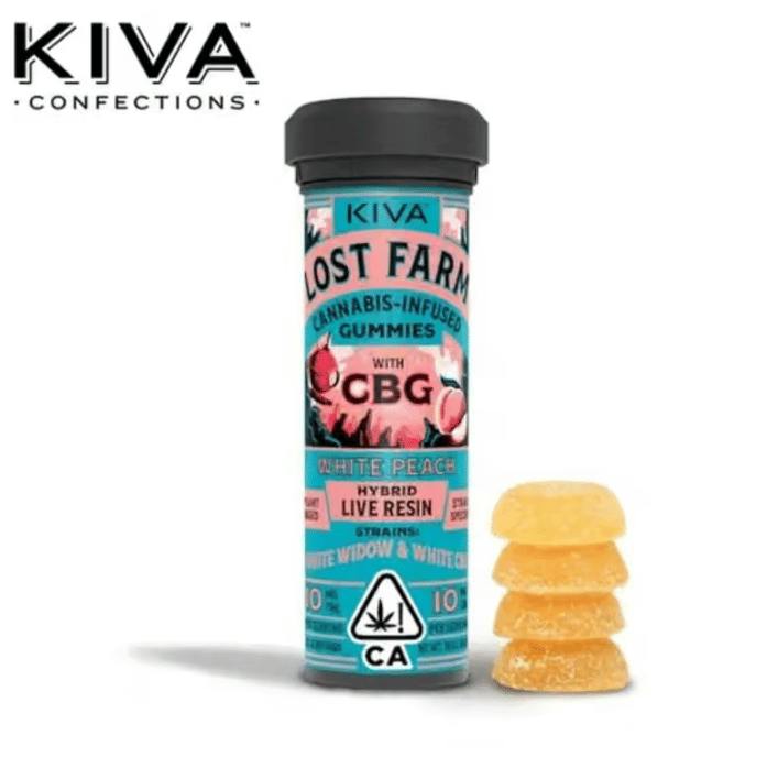 White Peach'White Widow & White CBG'1:1THC:CBG Gummies |100mg|10ct| 10mg/ea