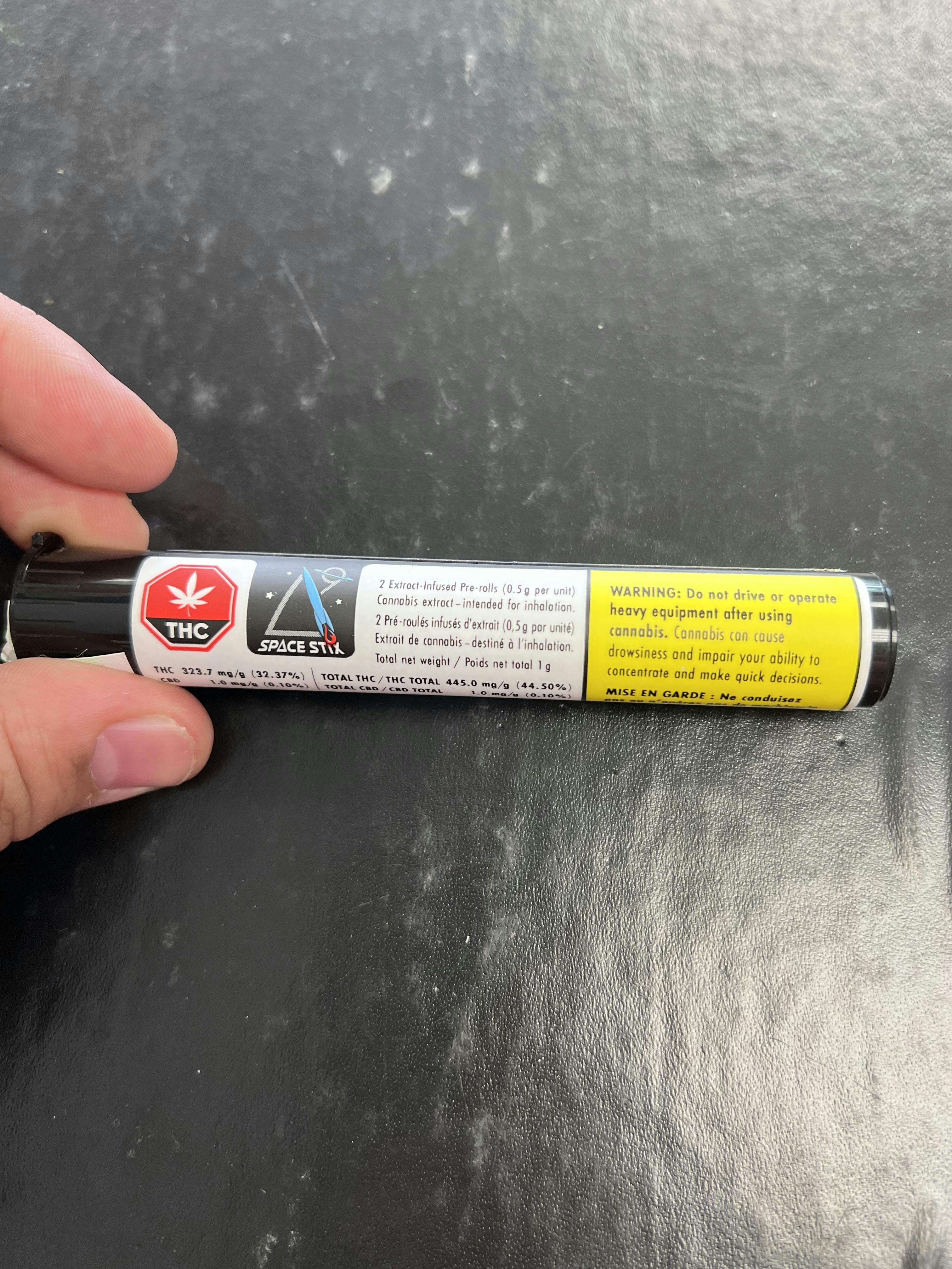 Delta 9 - Space Stix - Infused Pre-Roll - 2 x 0.5g