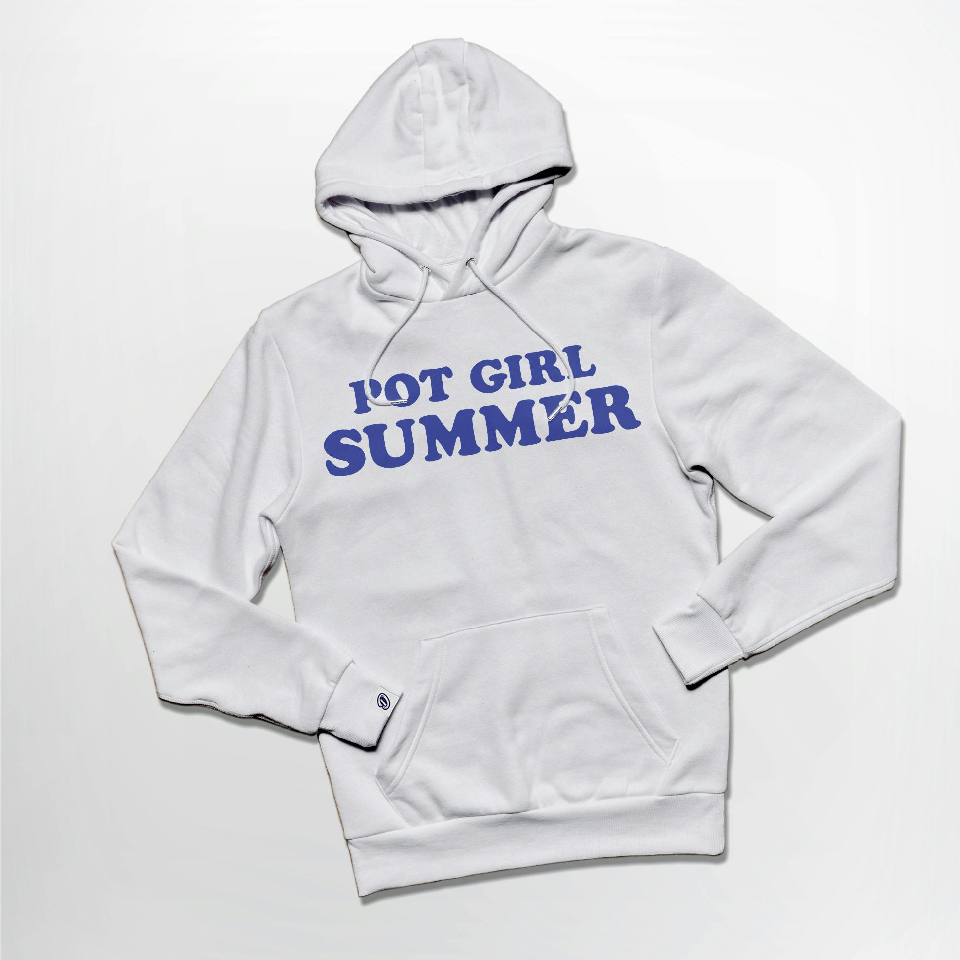 Dank Hoodie | Pot Girl Summer | White | Small