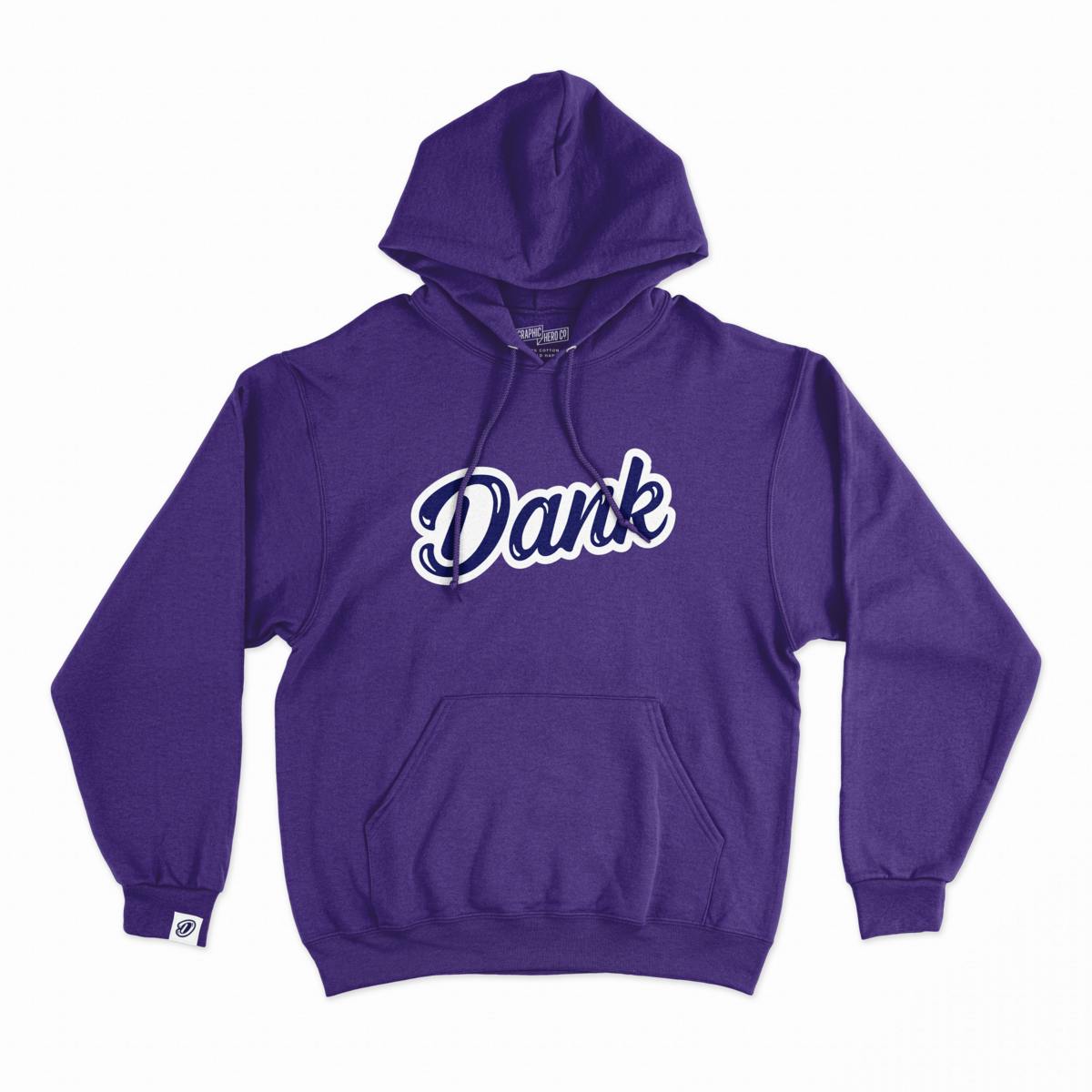 Dank Hoodie | Dank Logo | Purple | XS