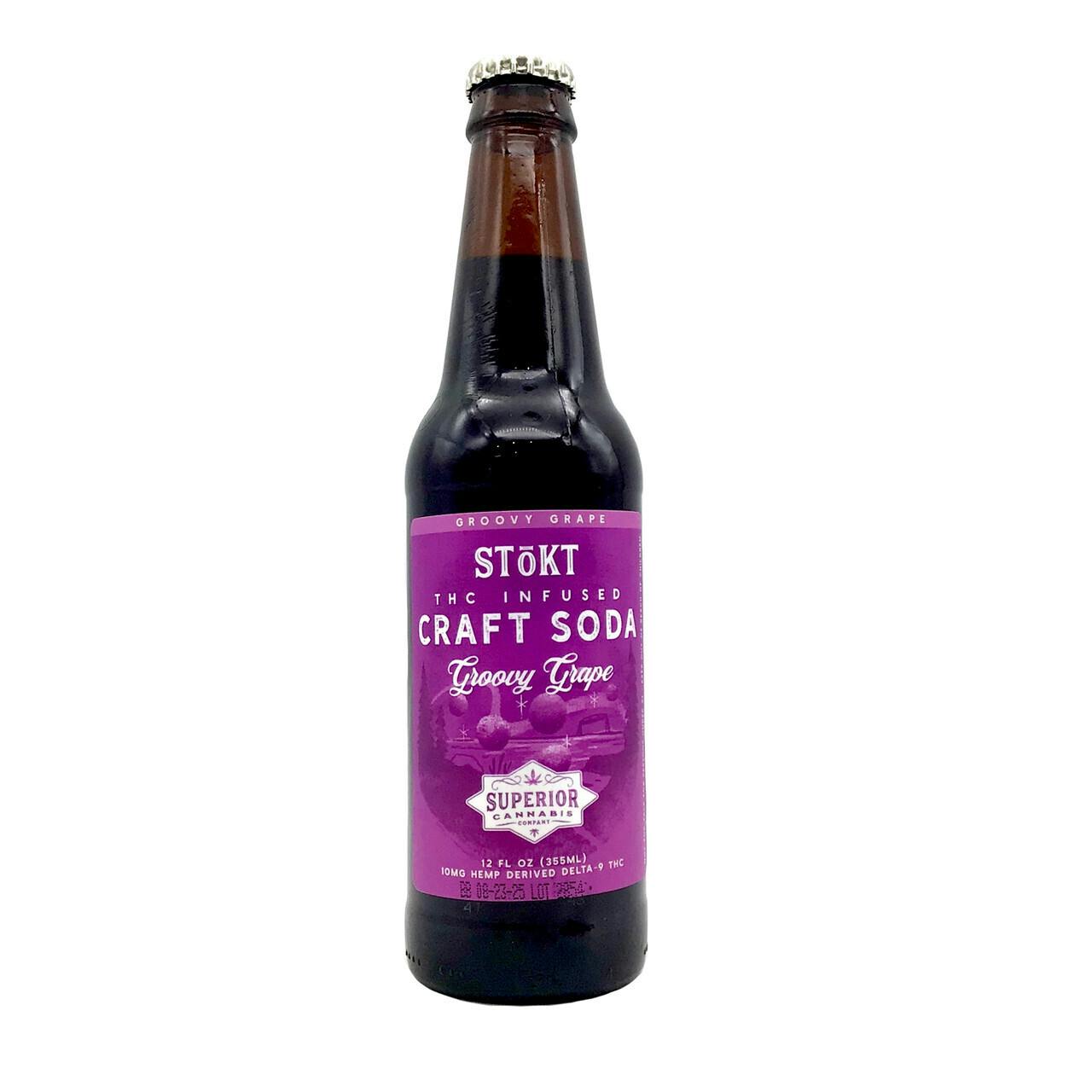 Groovy Grape Craft Soda I Stokt I 12 oz I 1 ct at Grounded Gardens