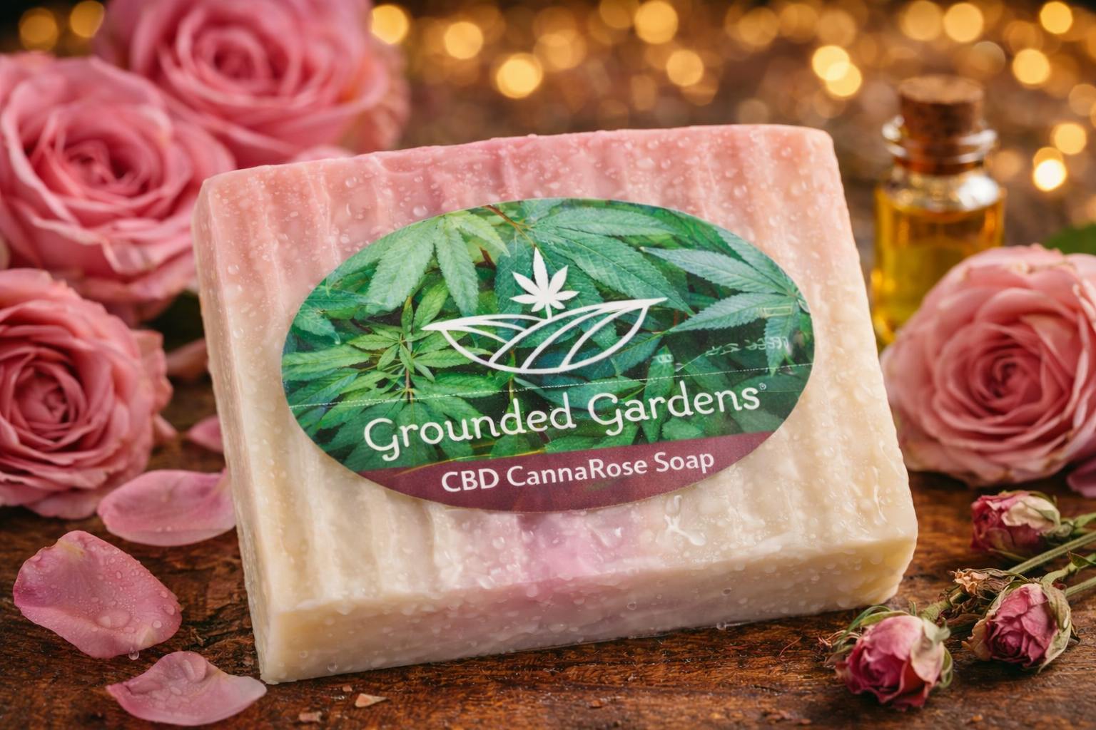 Cannarose Soap 60mg I Grounded Gardens at Grounded Gardens