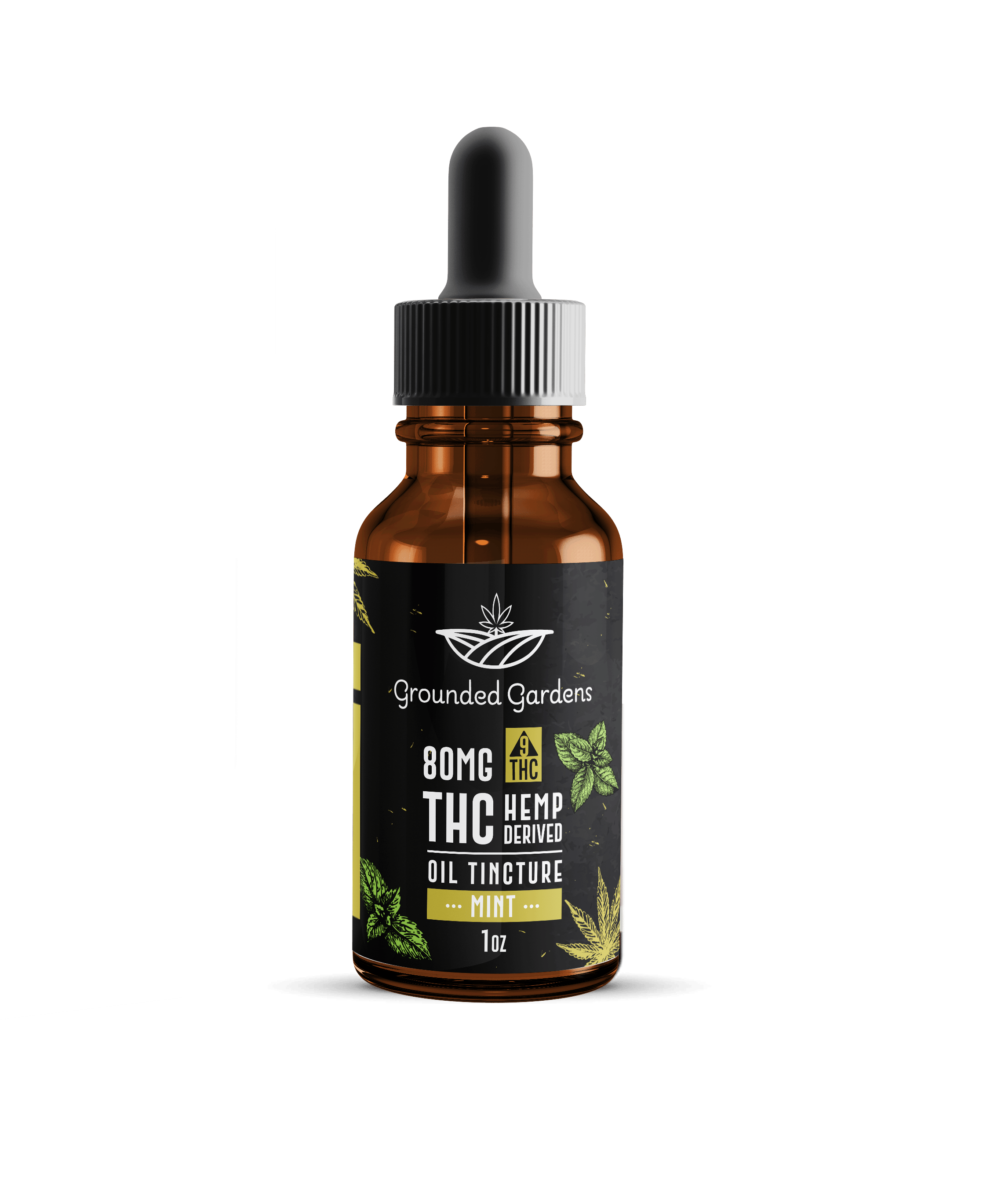 Mint CBD Oil Tincture I Grounded Gardens I 1100mg I 1ct at Grounded Gardens
