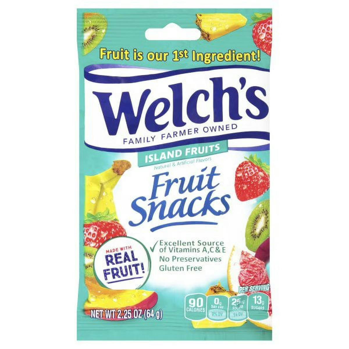 Welch's Fruit Snacks I Island Fruits I 2.25oz I 1ct at Grounded Gardens