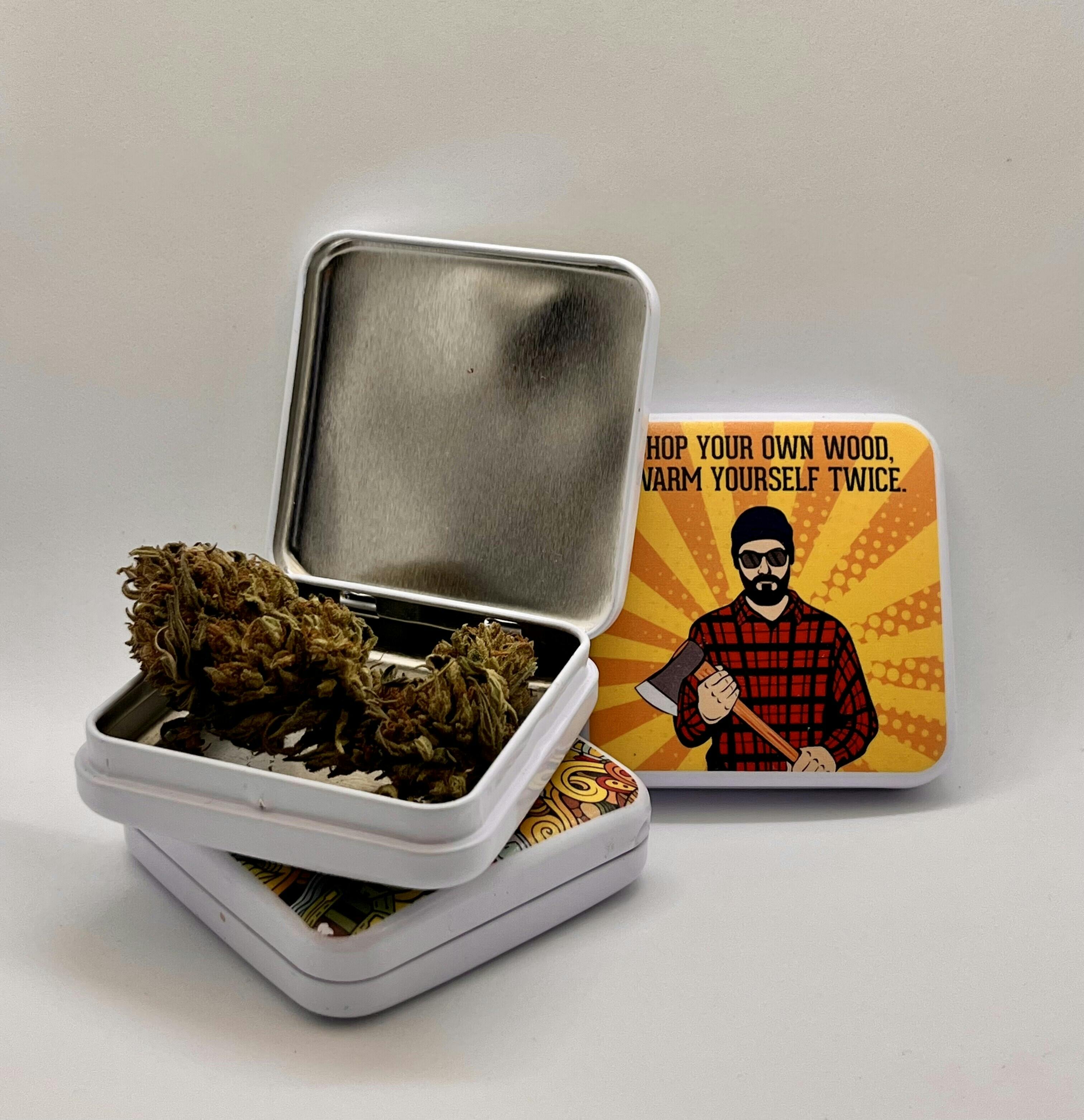 Assorted X-Small Stash Tin I Metal Storage I Grounded Gardens I 1ct at Grounded Gardens
