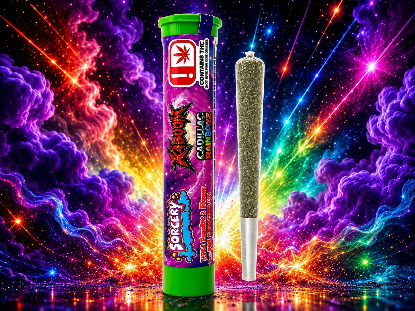 Sorcery - Kaboom - Cadillac Rainbowz - Moonrock Preroll - 1.5g