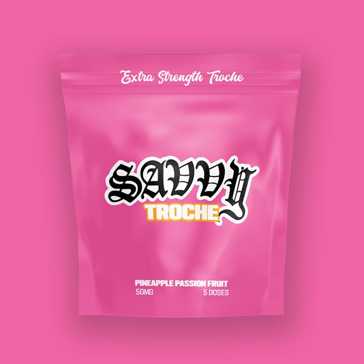 Savvy Guap Pineapple Passionfruit Troches 50mg [1pk] at Zen Leaf Cannabis Dispensary