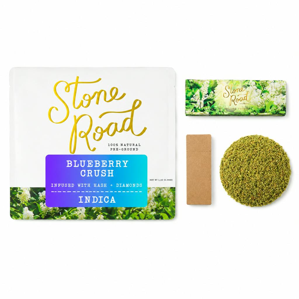 Stone Road Blueberry Crush Infused Pre-packaged flower 14g