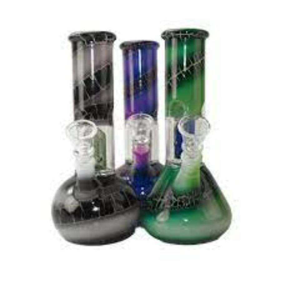 8" Painted Percolator Water Pipe - BOTH