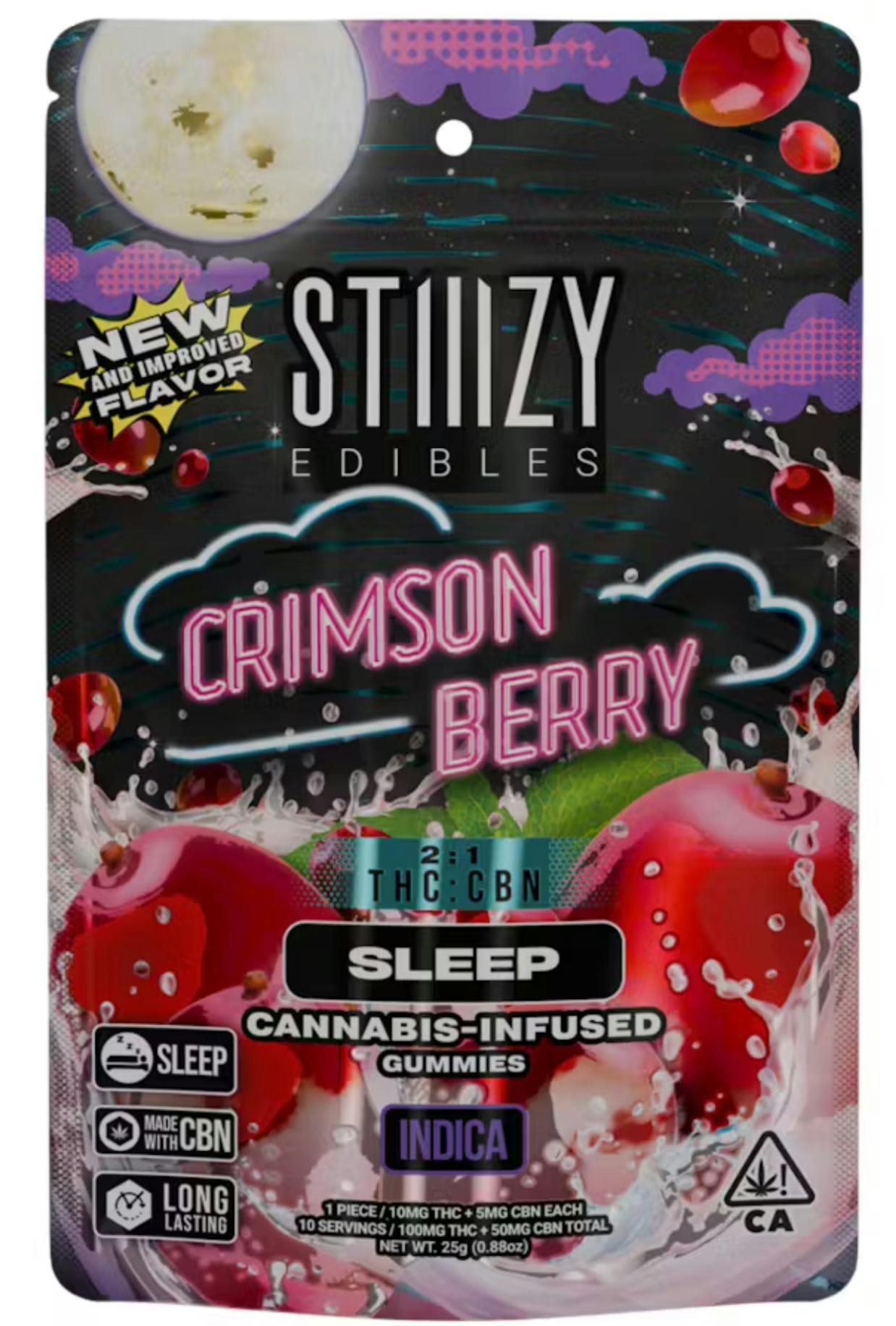 CRIMSON BERRY 2:1 CBN GUMMY 10PK | 100MG