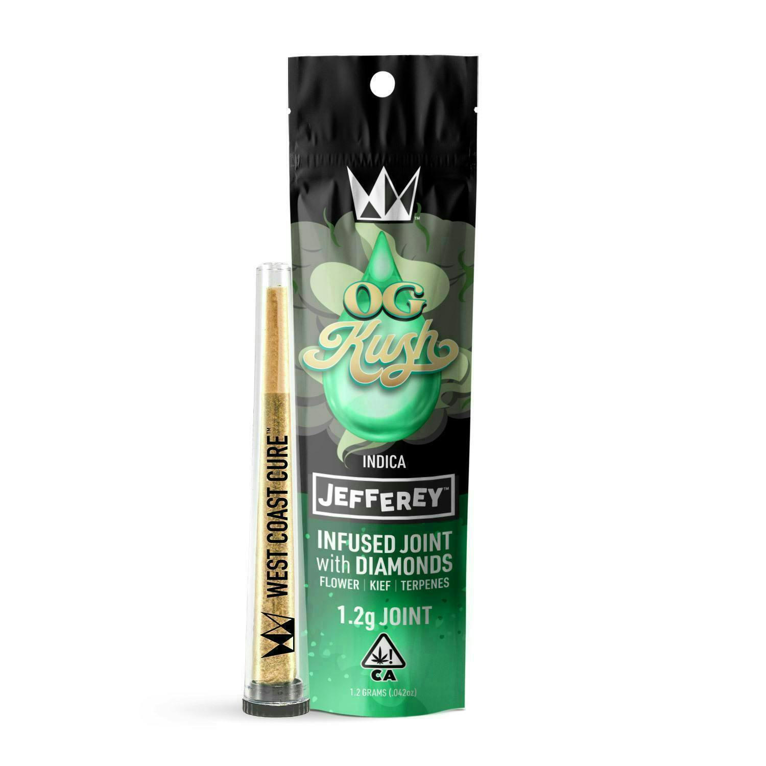 OG Kush: OG KUSH 1.2G DIAMOND INFUSED PREROLL
