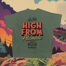 EMBARC - HIGH FROM ALAMEDA PREMIUM T-SHIRT SHORT SLEEVE PINE [2XL]