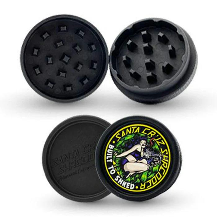 2.125" Santa Cruz Shredder Medium 4pc Grinder- Black