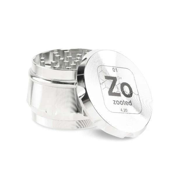 Zooted Premium 4pc Grinder 63mm Silver