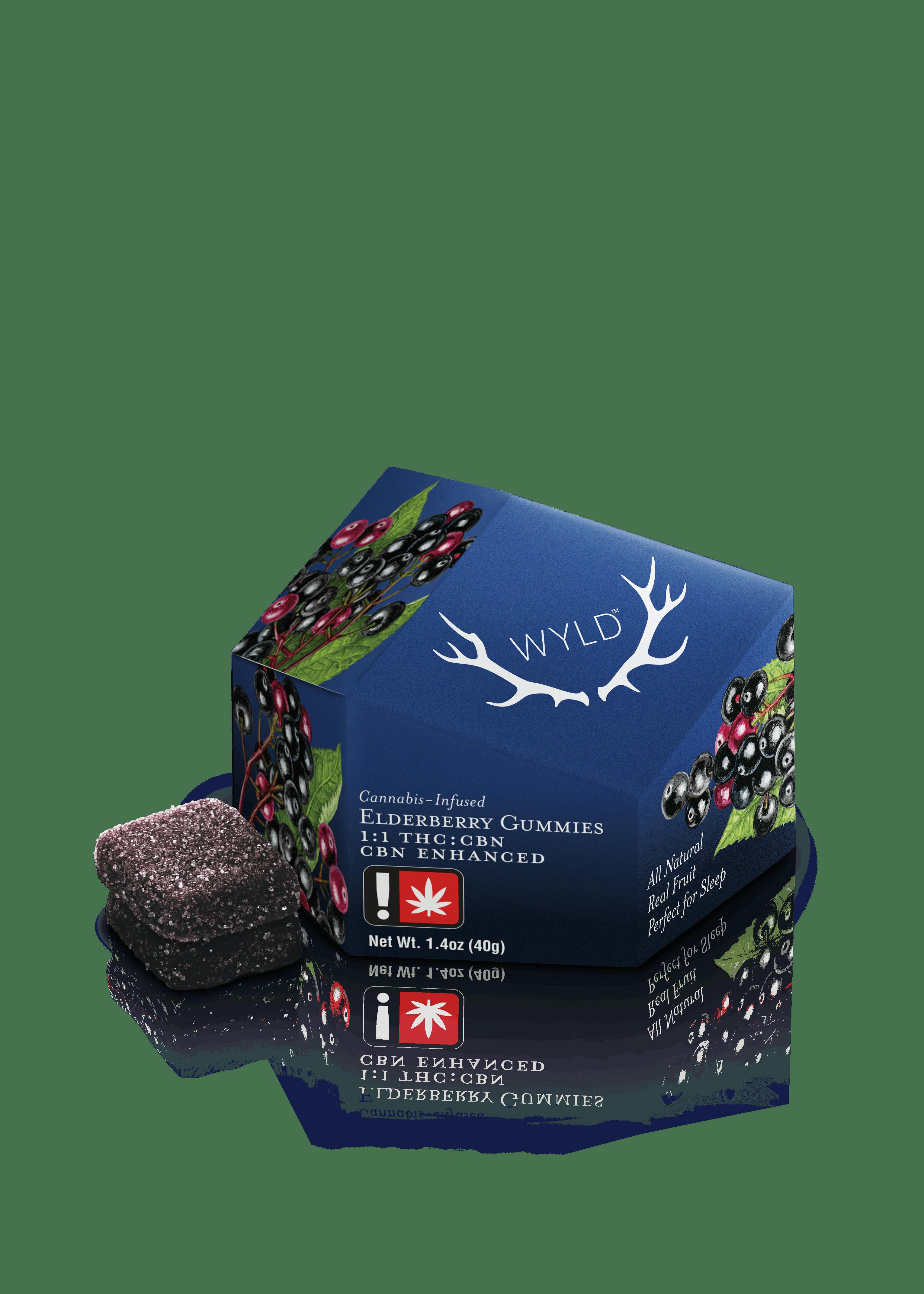 Wyld | Elderberry Gummies | Indica | 2:1 THC:CBN | 100mg:50mg