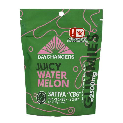 Day Changers | Watermelon Gummies | Sativa | 1:1 THC:CBD+CBG | 2500mg