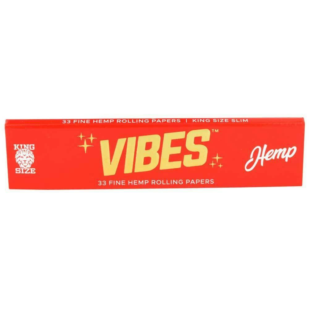 Vibes | Hemp Papers (Red) | King Size Slim
