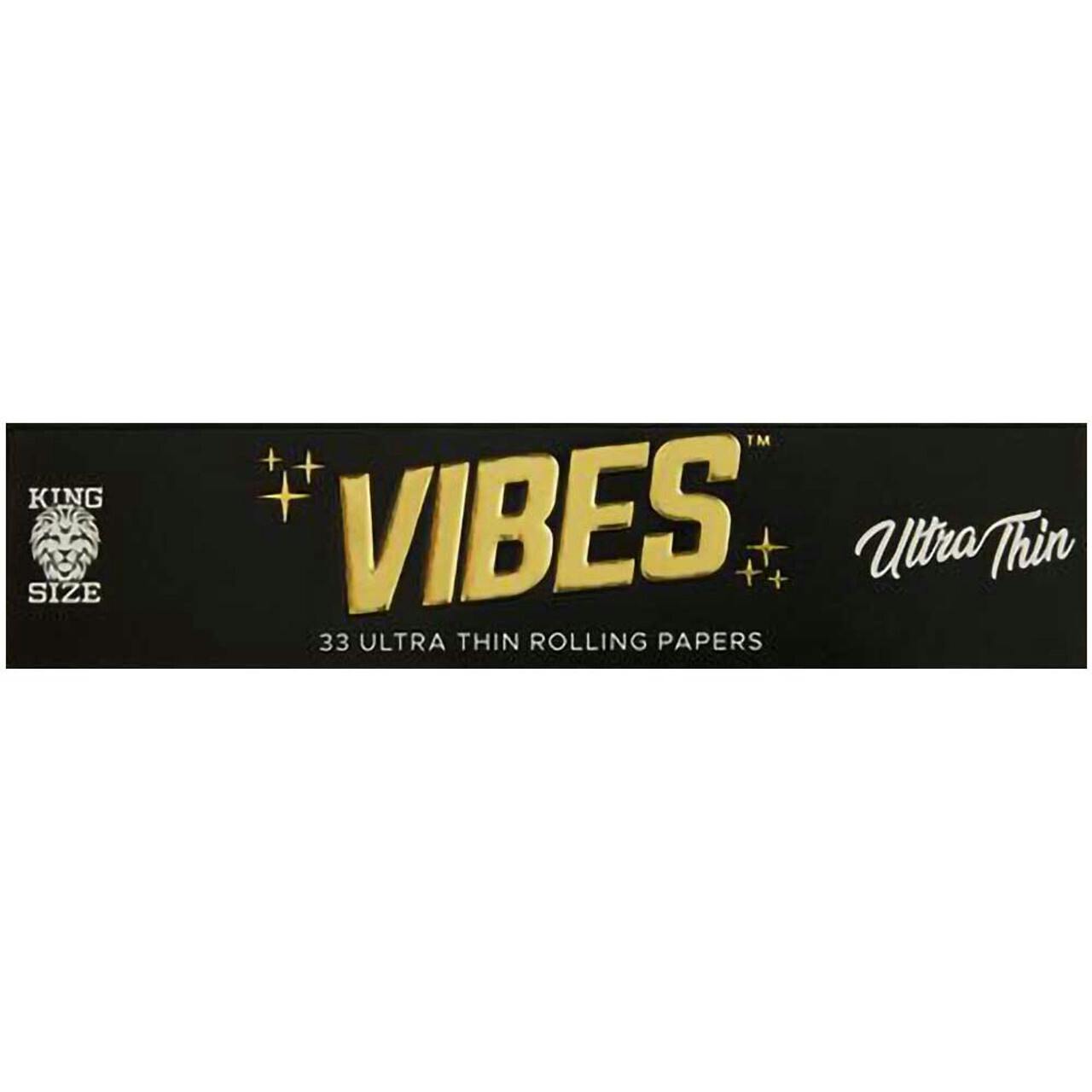 Vibes | Ultra Thin Papers (Black) | King Size Slim