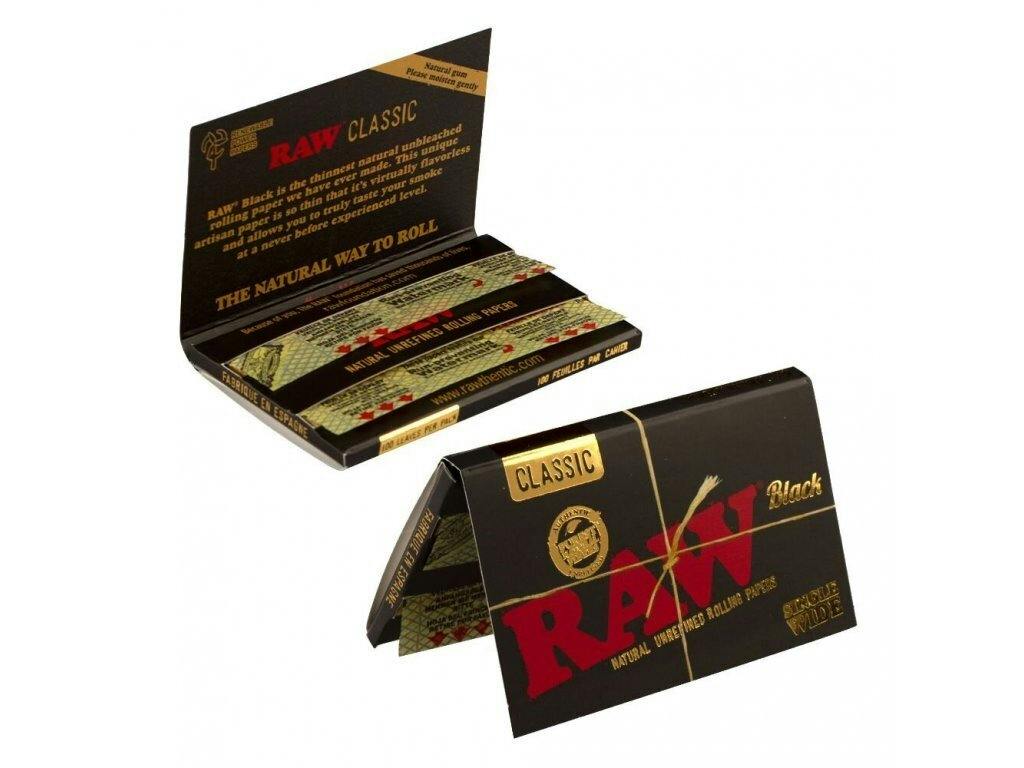 RAW | Classic Black Rolling Papers | 1 1/4