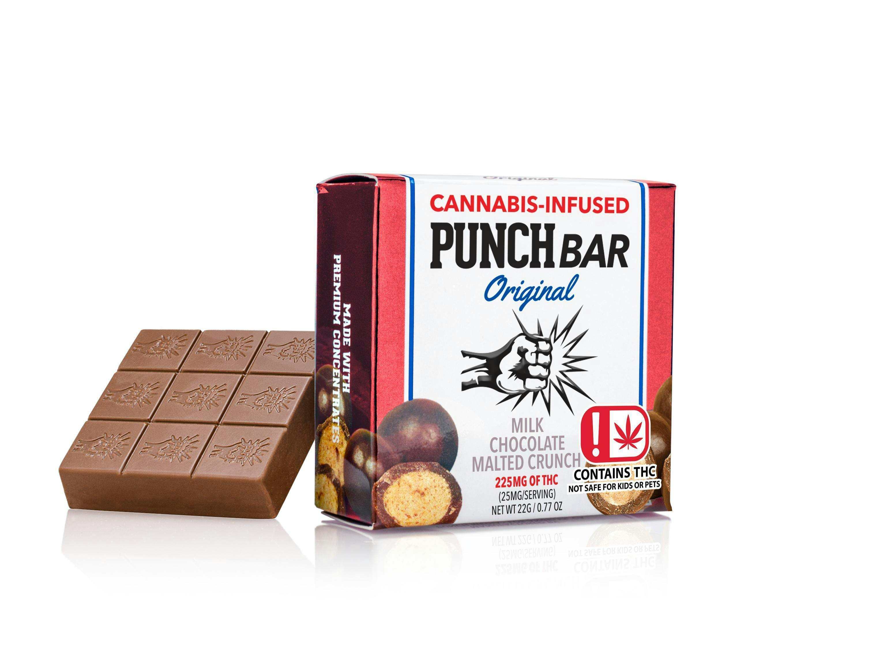 Punch Edibles | Milk Chocolate Toffee Bar | 225mg