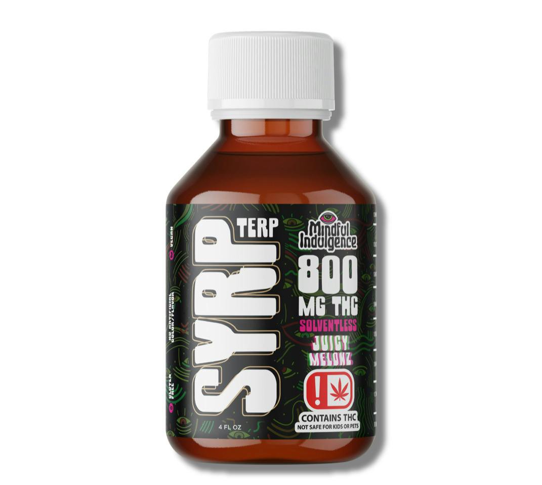 Mindful Indulgence x Burly Botanicals | Live Rosin Terp Syrp | Citrus Pomegranate | 1200mg