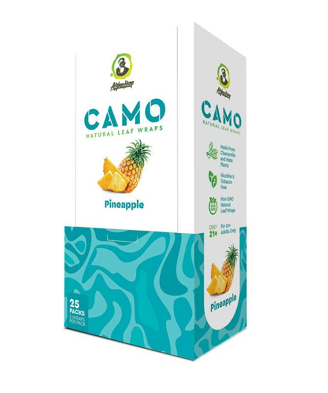 Camo | Natural Leaf Wraps | Pineapple | 5 Pack