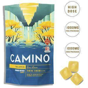 Camino | Yuzu Lemon Gummies | Balance | 1:1 THC:CBD | 1000mg