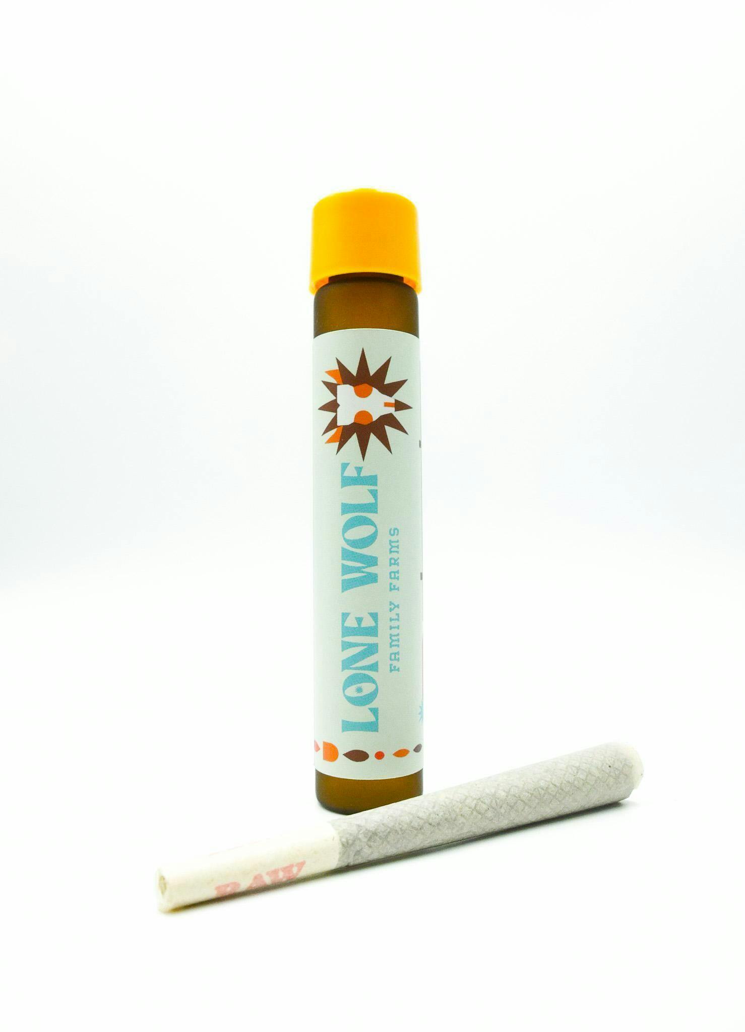 Lone Wolf | Platinum Kush | Live Resin Infused Pre-Roll | Indica | 1.5g