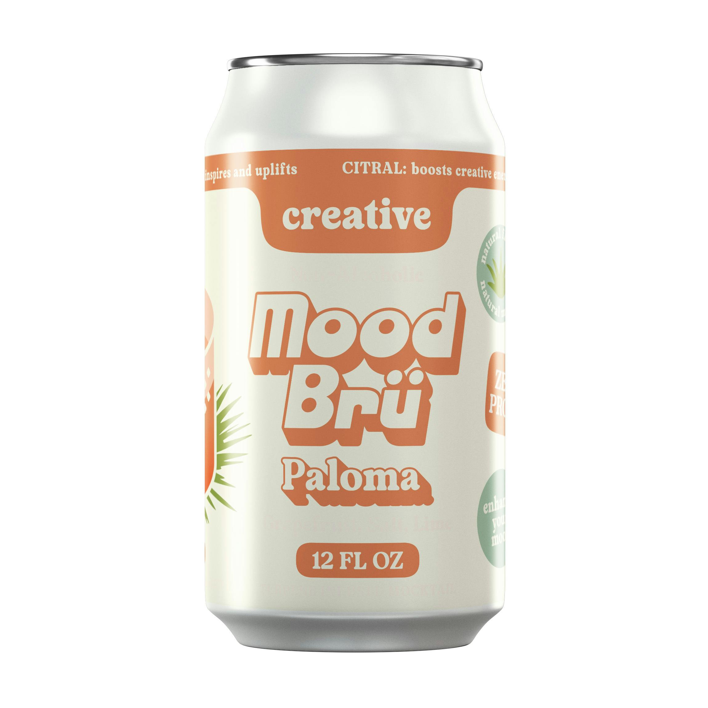 Mood Brü | Prickly Pear & Lime | Terpene Infused Mocktail | Route 66 Edition | 12 Fl.Oz. Can