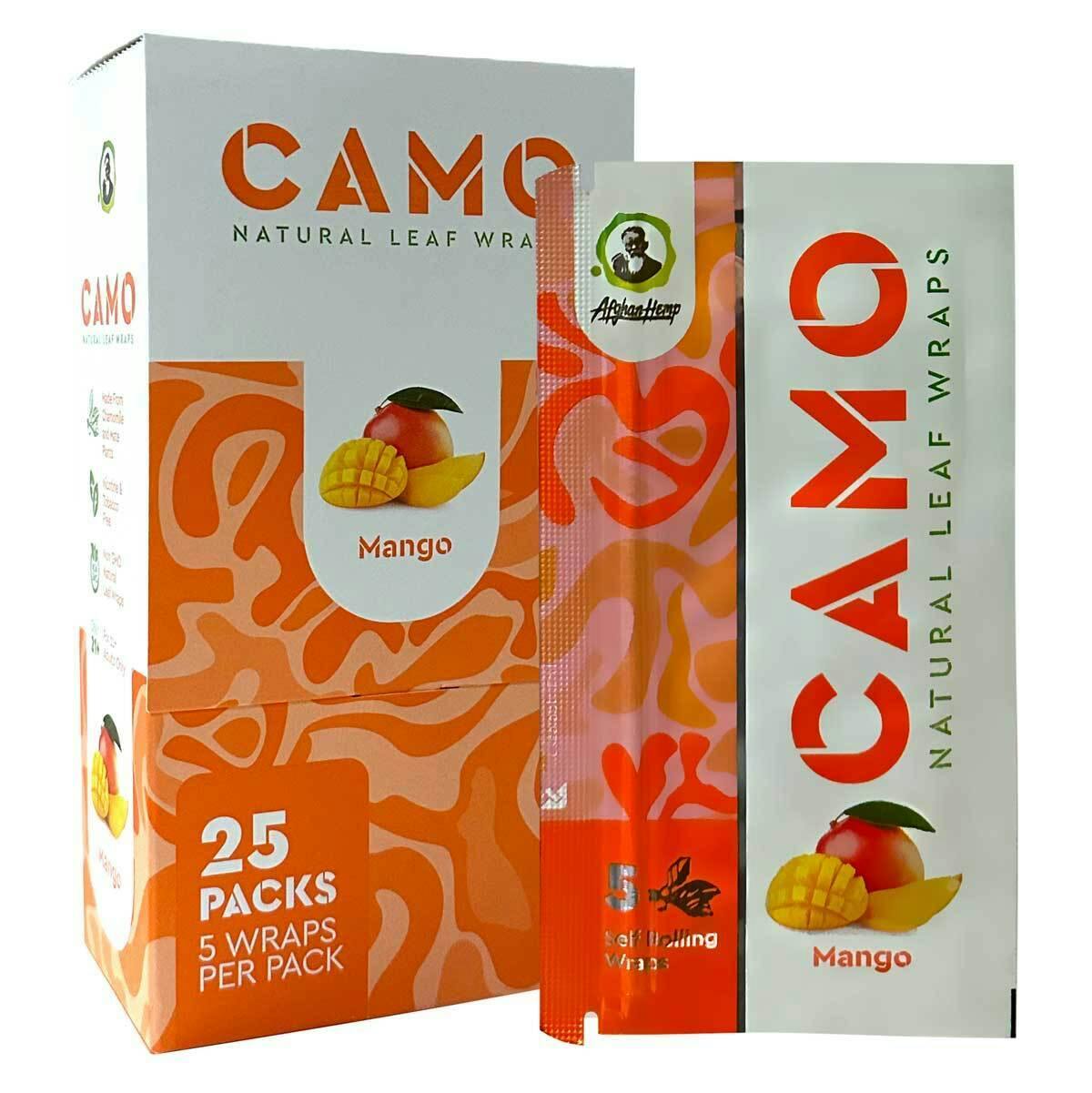 Camo | Natural Leaf Wraps | Mango | 5 Pack