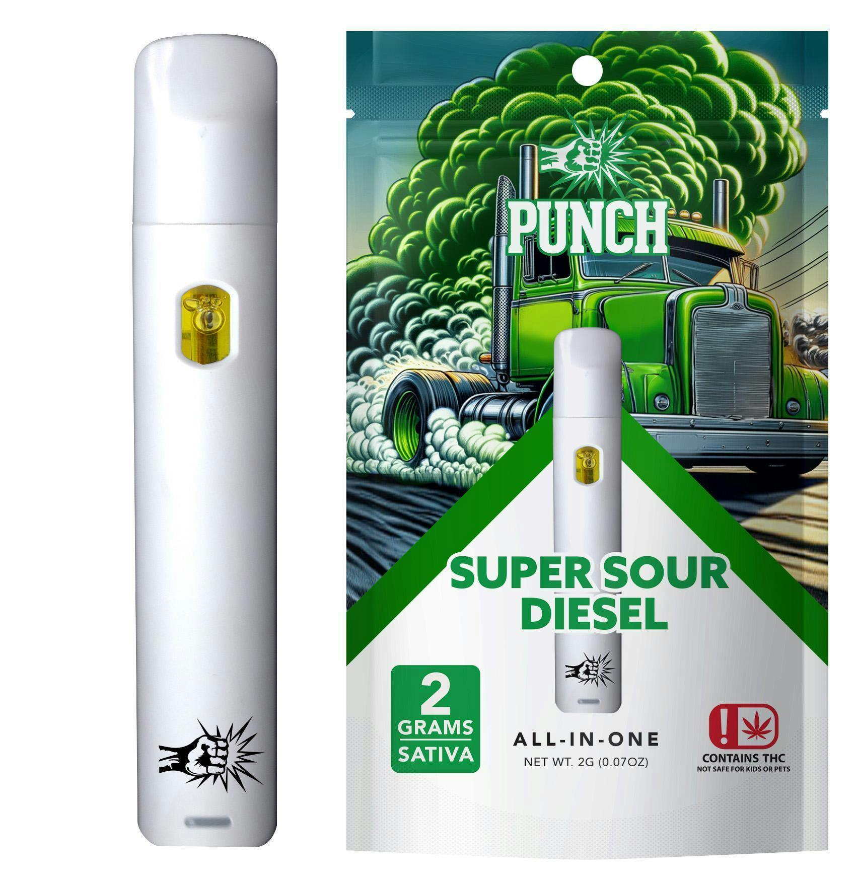 Punch Extracts | Train Wreck | Disposable Vape | Sativa | 2g