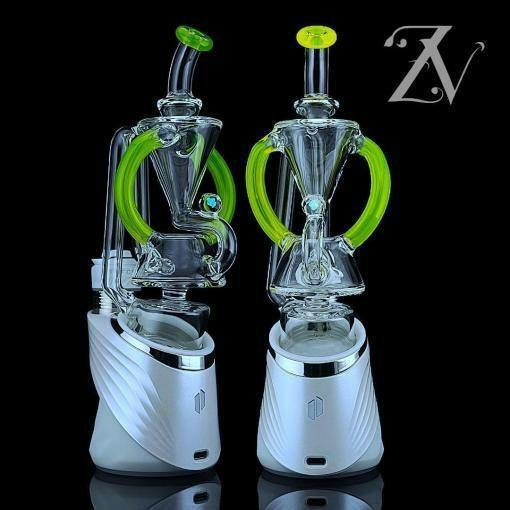 Iridescent Glass | Puffco Peak Attachment | Mango Yellow ECO Floater