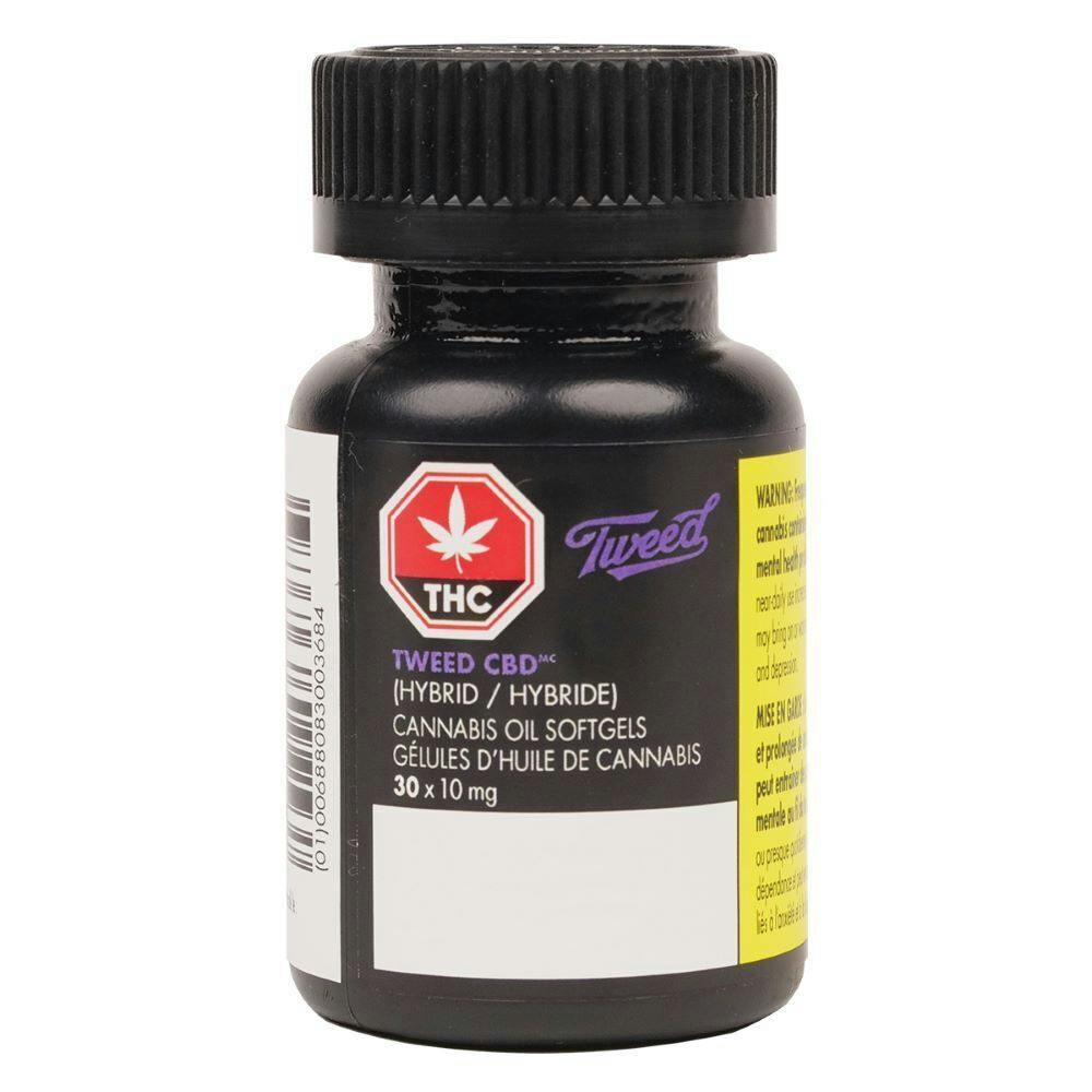 Tweed - CBD Softgels 10 mg - Hybrid - 30 caps