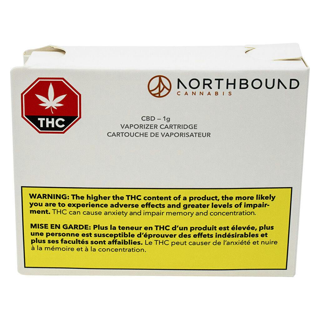 Northbound Cannabis - CBD Sour Tangie x Cannatonic 510 Thread Cartridge - Sativa - 1g